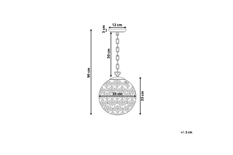 Taklampa Volta 35 cm - Silver - Taklampa sovrum - Kökslampa & taklampa kök - Hall lampa - Fönsterlampa - Pendellampa & hänglampa - Taklampa vardagsrum - Fönsterlampa hängande - Taklampa & takbelysning