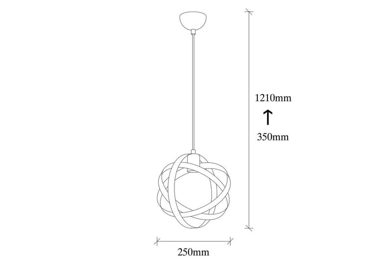 Taklampa Voroa Svart / Nickel - Svart / Nickel - Belysning - Lampor & belysning inomhus - Taklampa & takbelysning - Kökslampa & taklampa kök