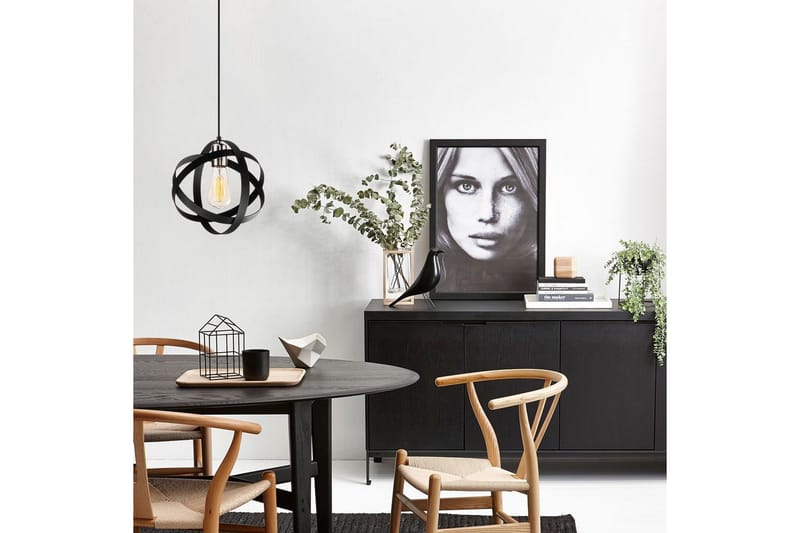 Taklampa Voroa Svart / Nickel - Svart / Nickel - Belysning - Lampor & belysning inomhus - Taklampa & takbelysning - Kökslampa & taklampa kök