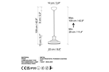 Taklampa Westglen Gold - Guld - Belysning - Lampor & belysning inomhus - Taklampa & takbelysning - Kökslampa & taklampa kök