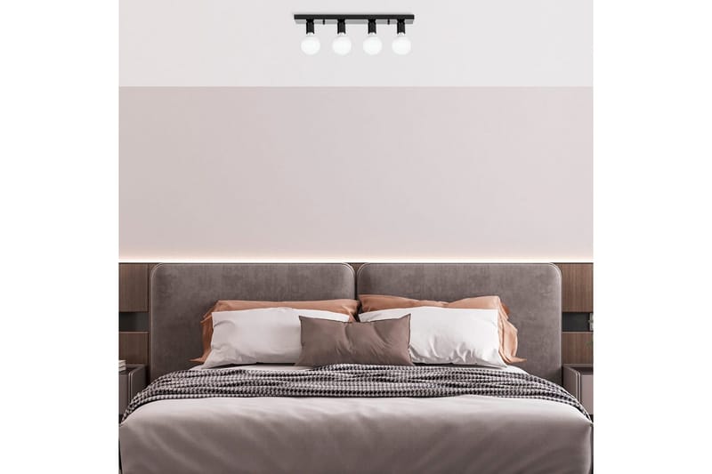 Taklampa Wostra Svart / Vit - Svart / Vit - Belysning - Lampor & belysning inomhus - Taklampa & takbelysning - Takplafond