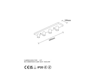 Taklampa Wostra Svart / Vit - Svart / Vit - Belysning - Lampor & belysning inomhus - Taklampa & takbelysning - Takplafond
