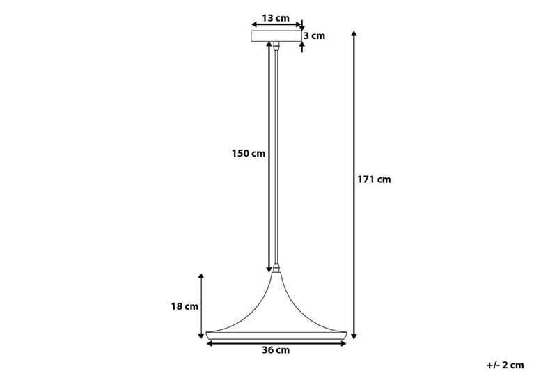 Taklampa Yamuna 36 cm - Svart - Belysning - Lampor & belysning inomhus - Taklampa & takbelysning - Kökslampa & taklampa kök