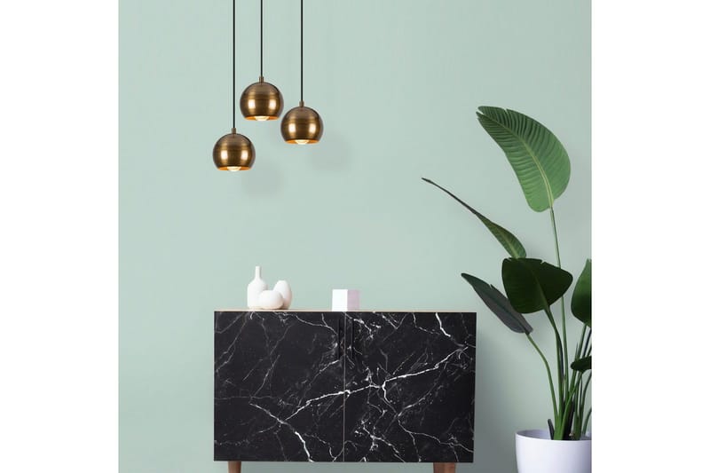 Taklampa Zana Vintage Jaromere Tre - Guld - Belysning - Lampor & belysning inomhus - Taklampa & takbelysning - Kökslampa & taklampa kök