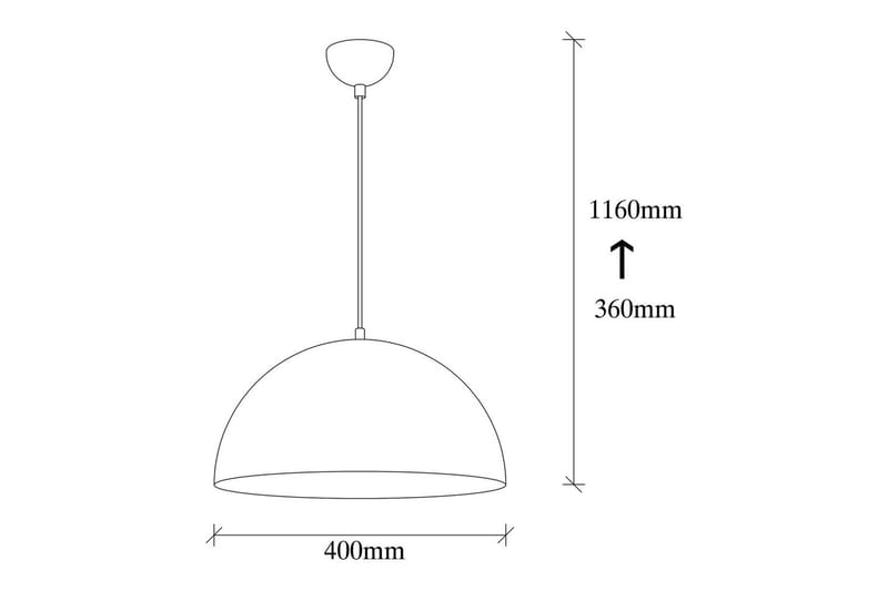 Taklampa Zephyra Svart / Rany - Diameter: 40 cm - Belysning - Lampor & belysning inomhus - Taklampa & takbelysning - Kökslampa & taklampa kök