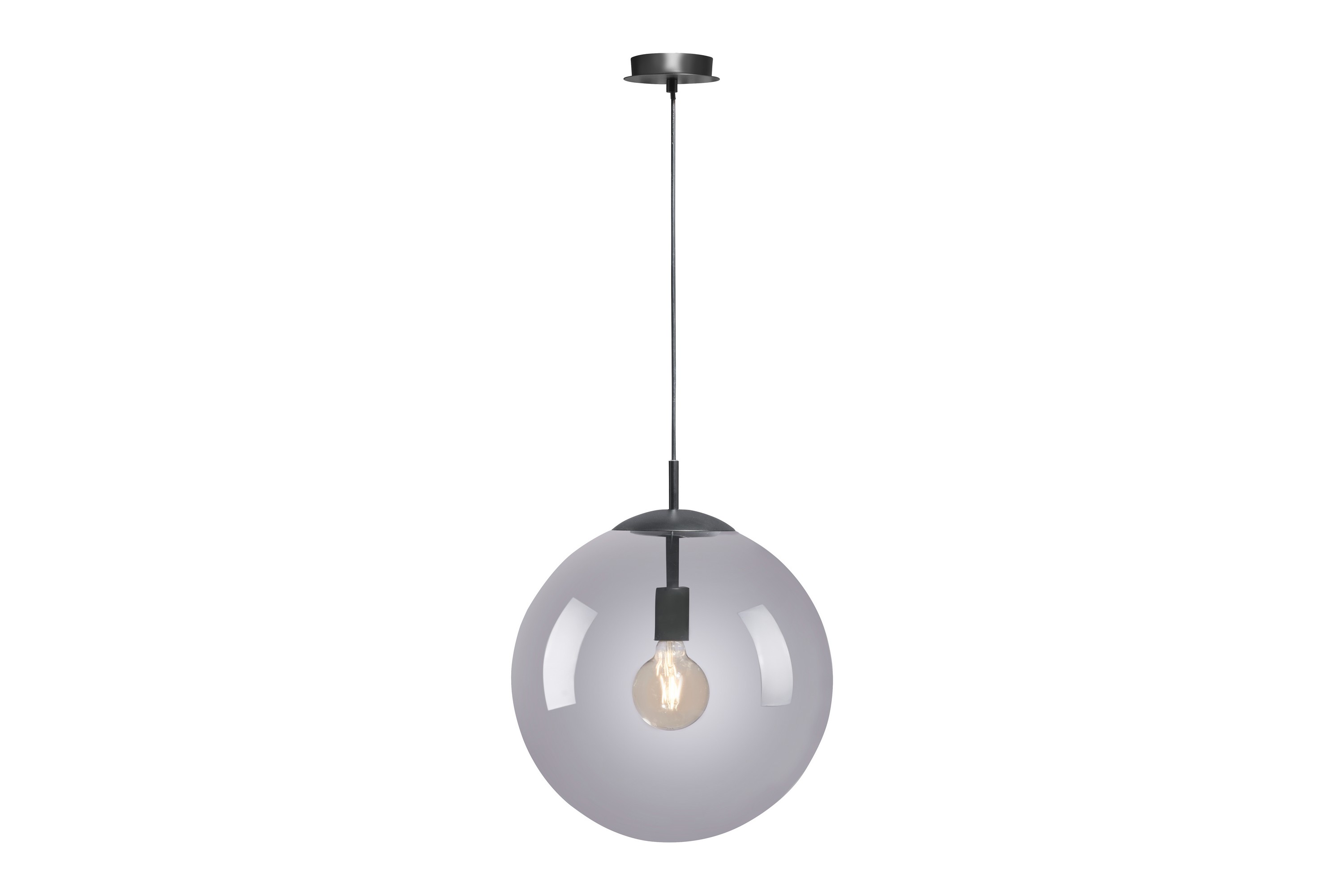 Taklampa Zinacan 40x40 cm Svart