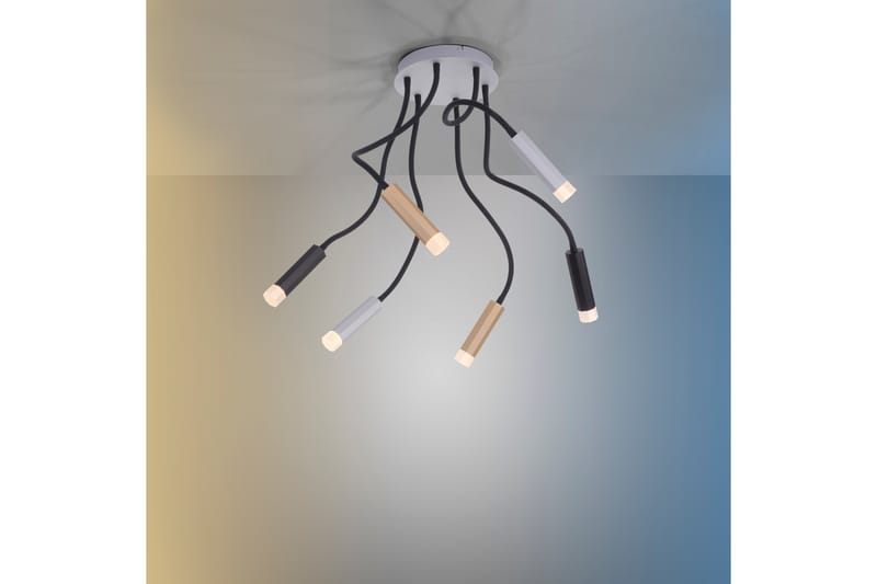 Taklampa Pochote - Grå/Guld - Taklampa sovrum - Kökslampa & taklampa kök - Hall lampa - Fönsterlampa - Pendellampa & hänglampa - Taklampa vardagsrum - Fönsterlampa hängande - Taklampa & takbelysning