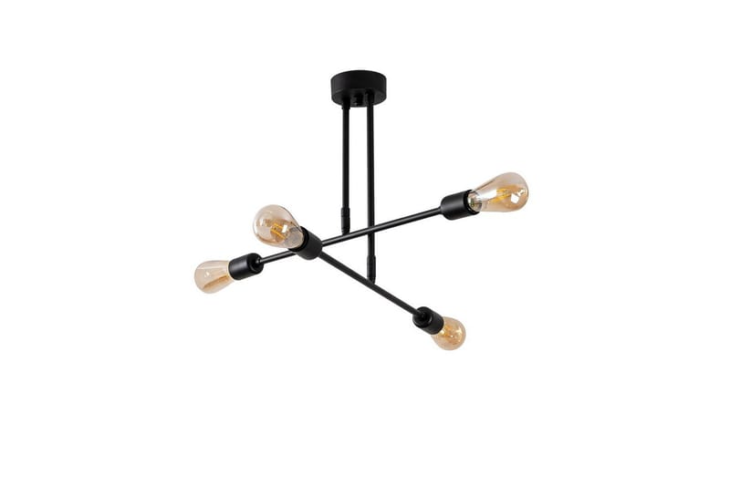 Taklampa Pareek Svart, Svart