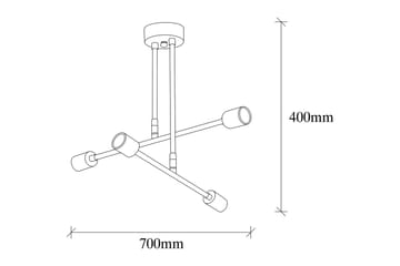 Taklampa Pareek Svart - Svart - Belysning - Lampor & belysning inomhus - Taklampa & takbelysning - Takplafond
