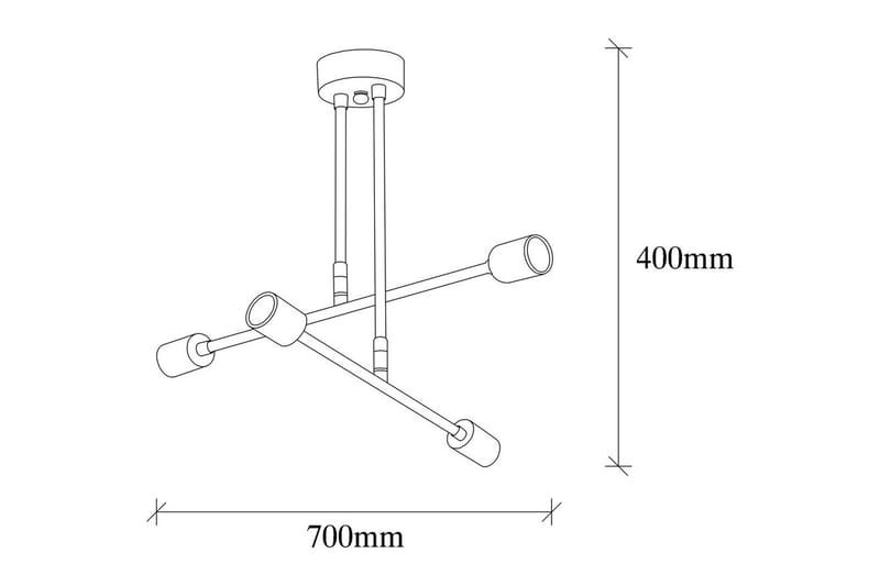 Taklampa Pareek Svart - Svart - Belysning - Lampor & belysning inomhus - Taklampa & takbelysning - Takplafond