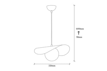 Taklampa Pelyn Svart / Vit - Svart / Vit - Belysning - Lampor & belysning inomhus - Taklampa & takbelysning - Kökslampa & taklampa kök