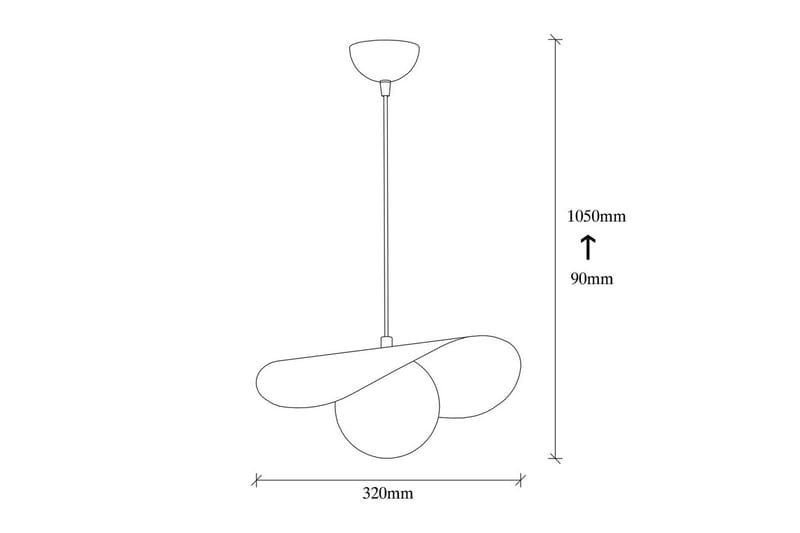 Taklampa Pelyn Svart / Vit - Svart / Vit - Belysning - Lampor & belysning inomhus - Taklampa & takbelysning - Kökslampa & taklampa kök