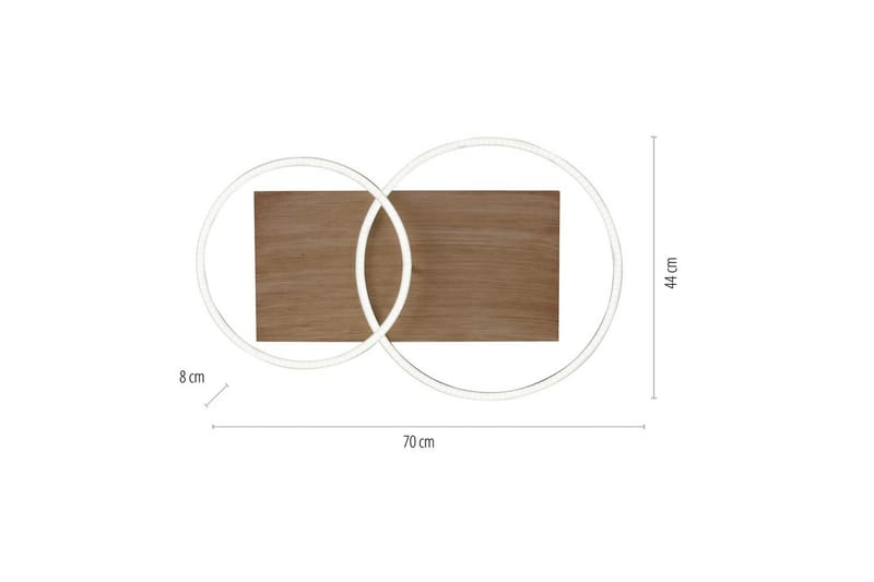 Taklampa Palma - 56x9,5x70 cm - Belysning - Lampor & belysning inomhus - Taklampa & takbelysning - Takplafond