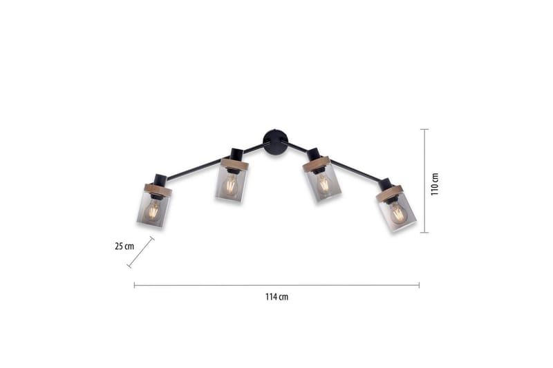 Taklampa Pasqual - 110x25x114 cm - Belysning - Lampor & belysning inomhus - Taklampa & takbelysning - Takplafond
