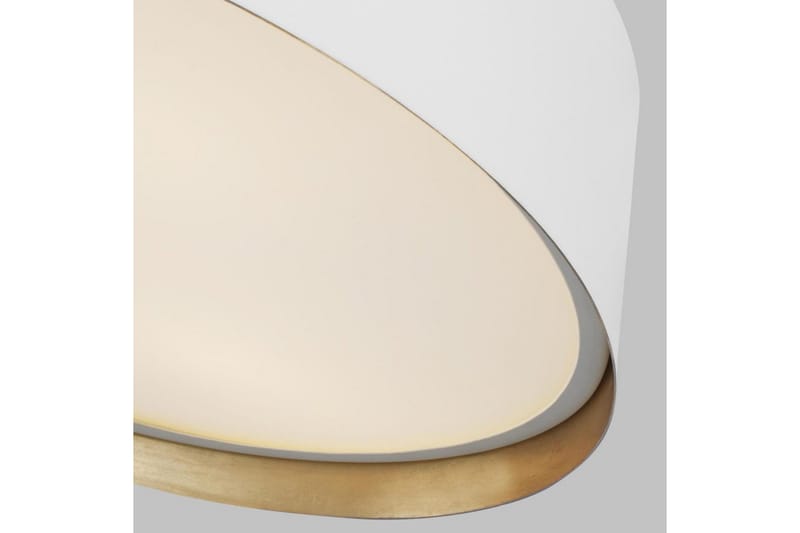 Takmonterad Feiss Asher Matt vit och guld - Matt vit och guld - Belysning - Lampor & belysning inomhus - Taklampa & takbelysning - Takplafond