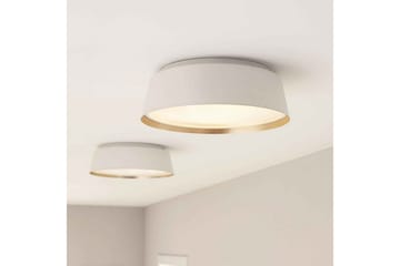 Takmonterad Feiss Asher Matt vit och guld - Matt vit och guld - Belysning - Lampor & belysning inomhus - Taklampa & takbelysning - Takplafond