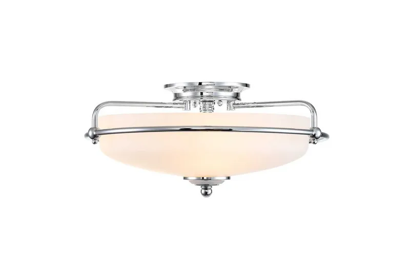 Takmonterad Quoizel Griffin Polerad Krom - Polerad Krom - Belysning - Lampor & belysning inomhus - Taklampa & takbelysning - Takplafond