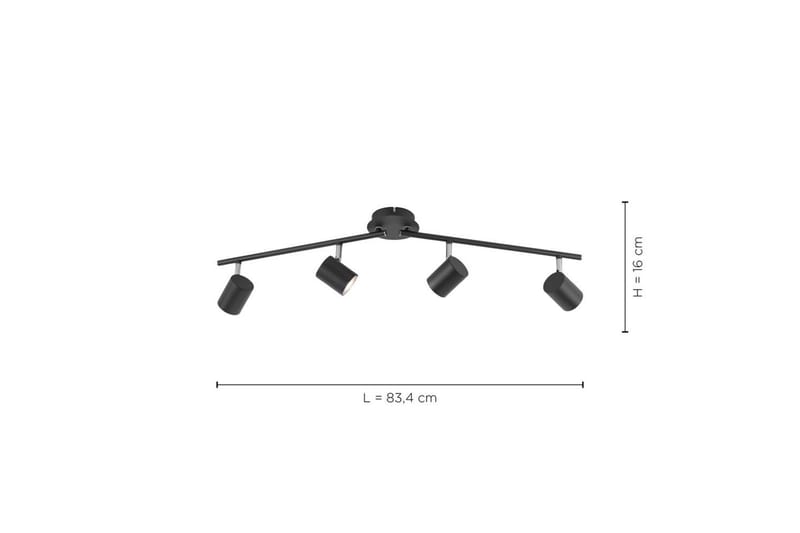 Tarik Just Light Taklampa - Anthracite Grey - Belysning - Lampor & belysning inomhus - Taklampa & takbelysning - Takplafond
