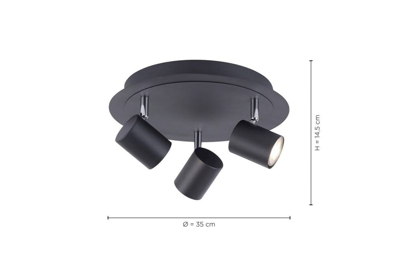 Tarik Just Light Taklampa - Anthracite Grey - Belysning - Lampor & belysning inomhus - Taklampa & takbelysning - Takplafond