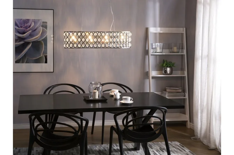 Tenna L Taklampa 81 cm, Silver