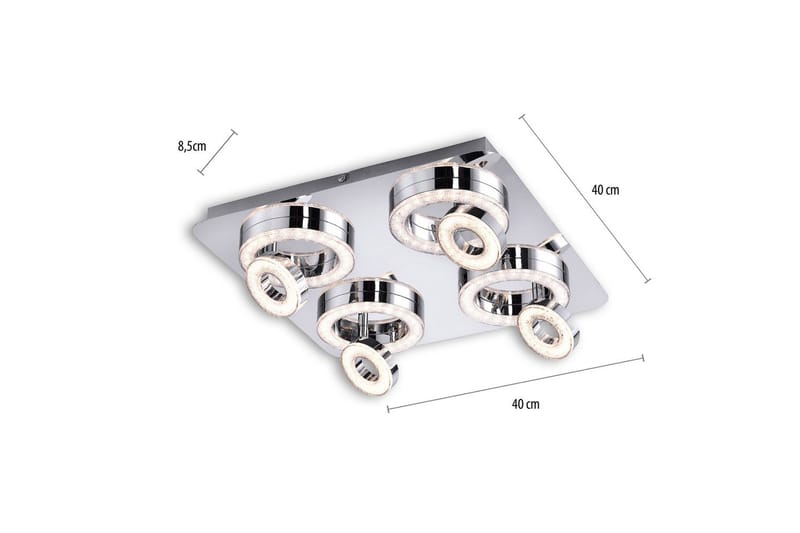 Tim Just Light Taklampa - Chrome - Belysning - Lampor & belysning inomhus - Taklampa & takbelysning - Takplafond