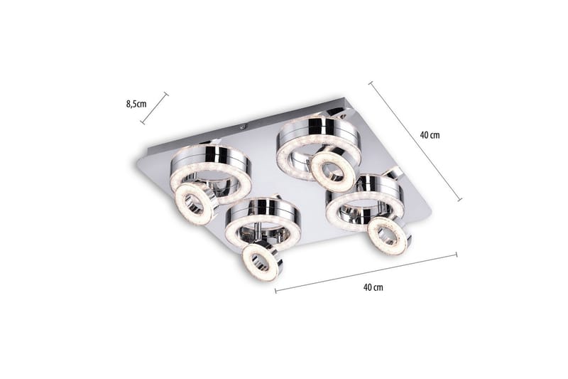 Tim Just Light Taklampa - Chrome - Belysning - Lampor & belysning inomhus - Taklampa & takbelysning - Takplafond