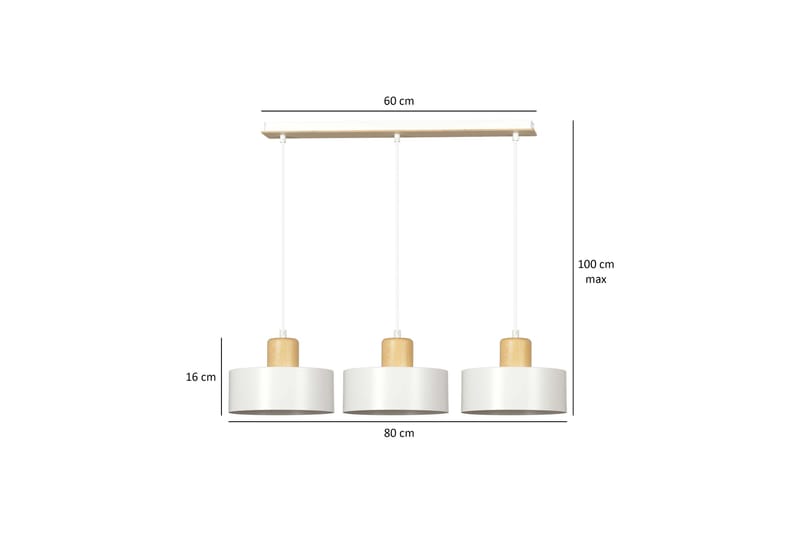 Torin 3 pendel Vit - Scandinavian Choice - Taklampa sovrum - Kökslampa & taklampa kök - Hall lampa - Fönsterlampa - Pendellampa & hänglampa - Taklampa vardagsrum - Fönsterlampa hängande - Taklampa & takbelysning