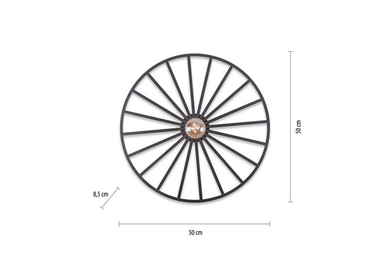 Vägg- och taklampa Spike - 50x9x50 cm - Belysning - Lampor & belysning inomhus - Taklampa & takbelysning - Takplafond