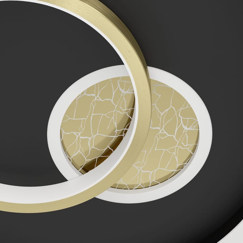 Vägg-/Taklampa Tiriolo - Svart/Guld - Belysning - Lampor & belysning inomhus - Taklampa & takbelysning - Takplafond