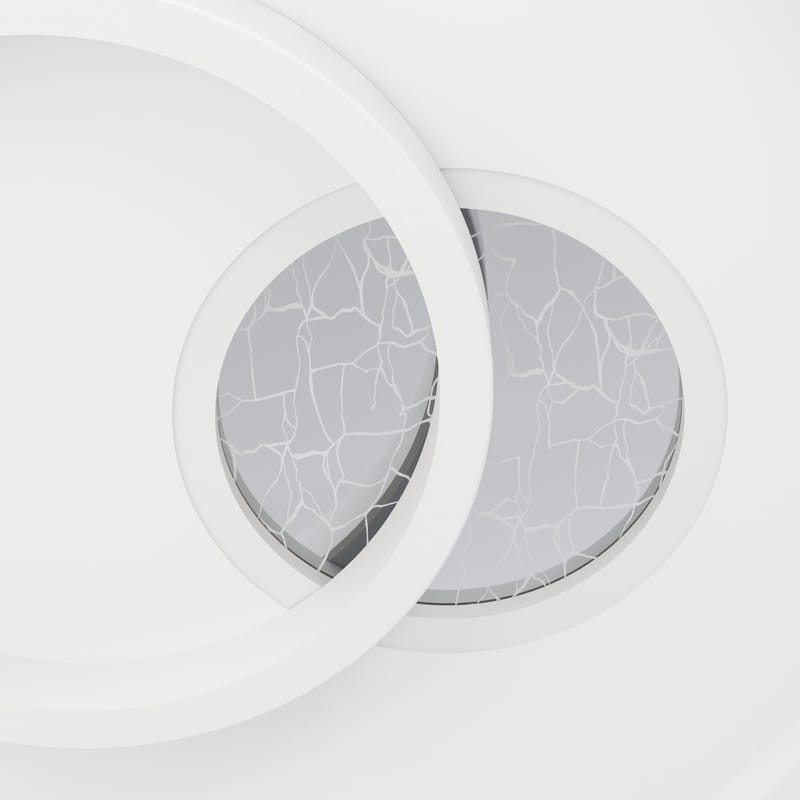 Vägg-/Taklampa Tiriolo - Vit/Silver - Belysning - Lampor & belysning inomhus - Taklampa & takbelysning - Takplafond