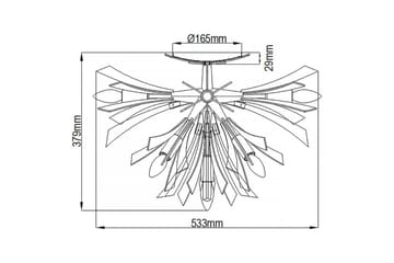 Vida Hinkley Taklampa - GOLD - Belysning - Lampor & belysning inomhus - Taklampa & takbelysning - Takplafond