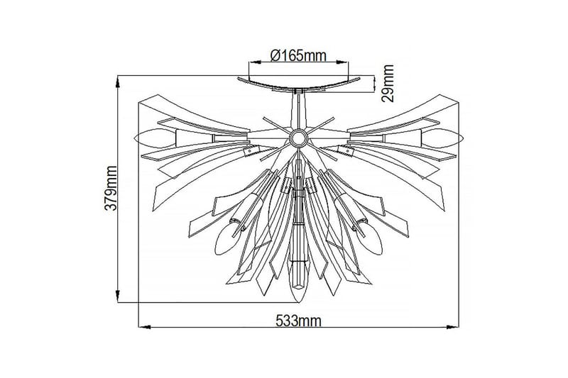 Vida Hinkley Taklampa - GOLD - Belysning - Lampor & belysning inomhus - Taklampa & takbelysning - Takplafond