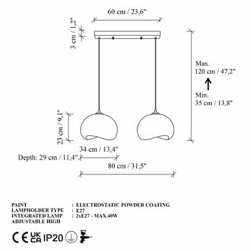 Vyrel Pendellampa - Vit - Belysning - Lampor & belysning inomhus - Taklampa & takbelysning - Kristallkrona & takkrona