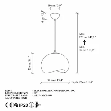 Vyrel Pendellampa - Svart - Belysning - Lampor & belysning inomhus - Taklampa & takbelysning - Kristallkrona & takkrona