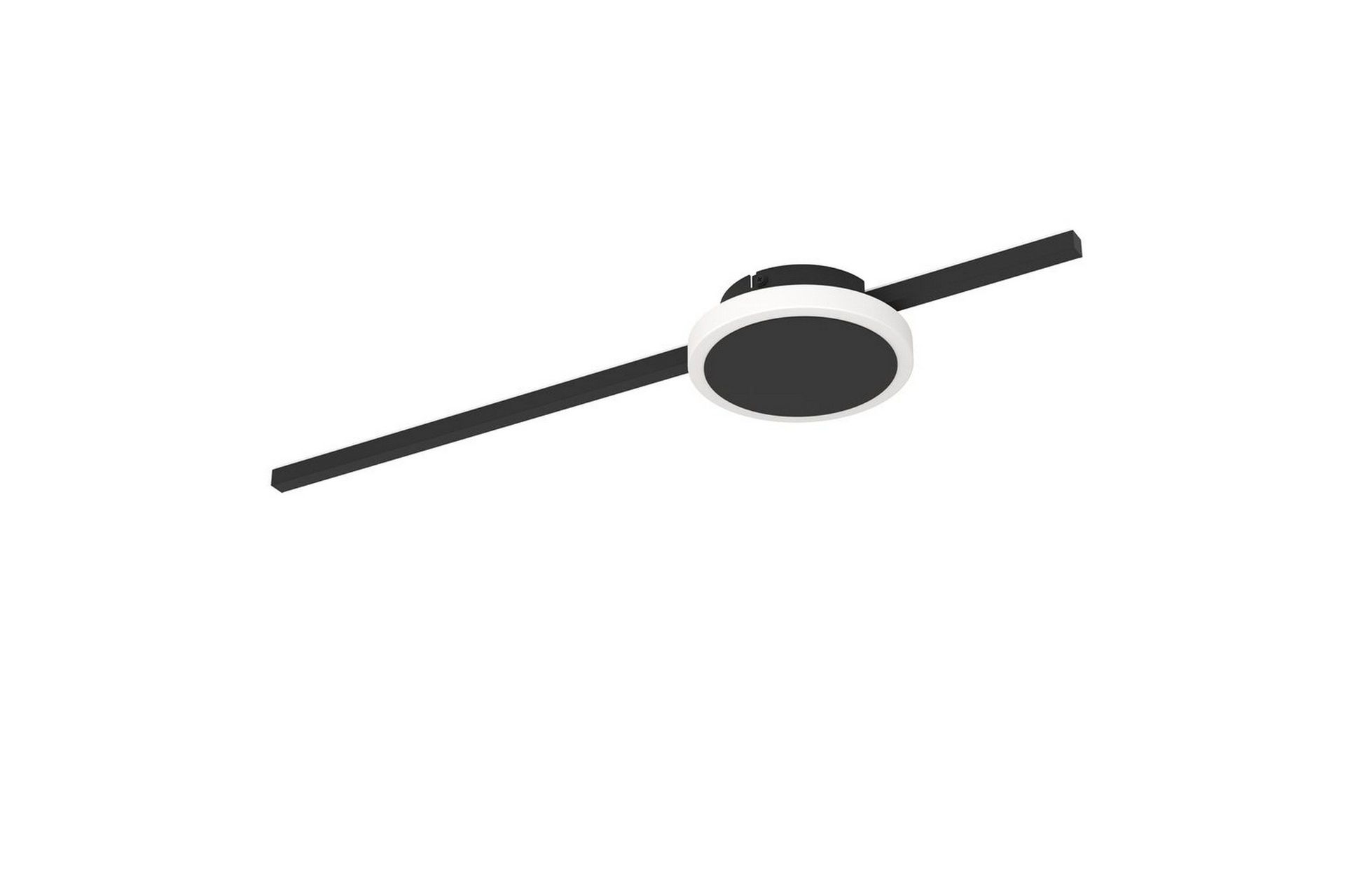 V&auml;gg-/Taklampa Eglo Sarginto Rund Svart Vit - Svart