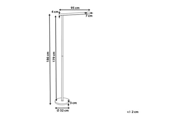 Temerra Golvlampa 186 cm - Vit - Belysning - Lampor & belysning inomhus - Golvlampa