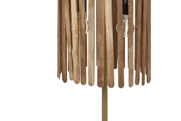 Tenedos Bordslampa 77 cm E27 - Mässing/Mörk trä - Belysning - Lampor & belysning inomhus - Bordslampa