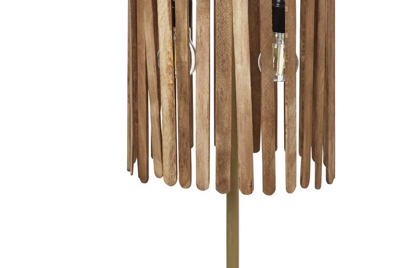 Tenedos Bordslampa 77 cm E27 - Mässing/Mörk trä - Belysning - Lampor & belysning inomhus - Bordslampa