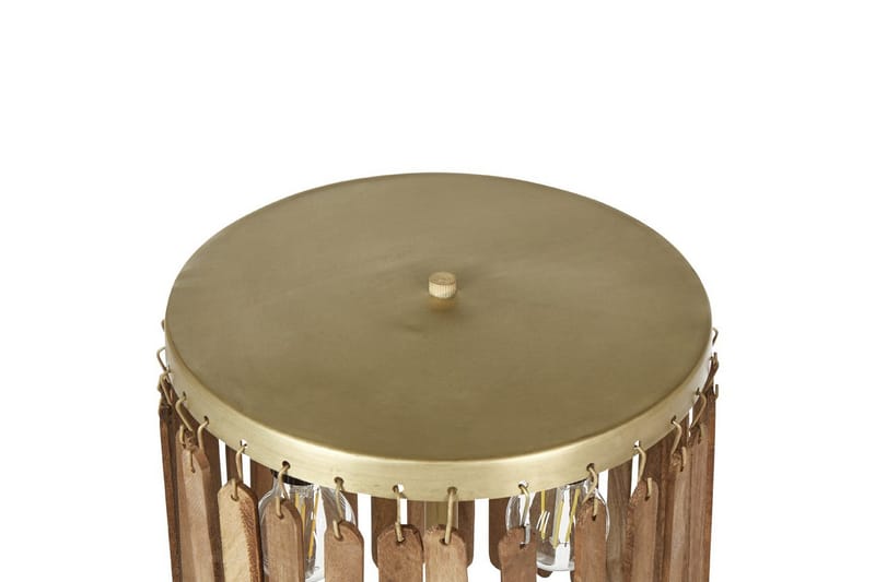 Tenedos Bordslampa 77 cm E27 - Mässing/Mörk trä - Belysning - Lampor & belysning inomhus - Bordslampa