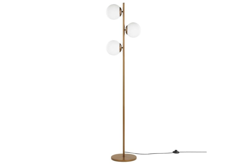 Thaslo Golvlampa 153 cm - Guld/Vit - Belysning - Lampor & belysning inomhus - Golvlampa