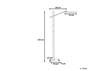 Tyrekli Golvlampa 144 cm - Mörkgrå - Belysning - Lampor & belysning inomhus - Golvlampa