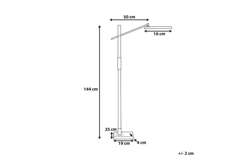Tyrekli Golvlampa 144 cm - Mörkgrå - Belysning - Lampor & belysning inomhus - Golvlampa