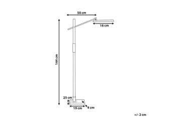 Tyrekli Golvlampa 144 cm - Silver - Belysning - Lampor & belysning inomhus - Golvlampa