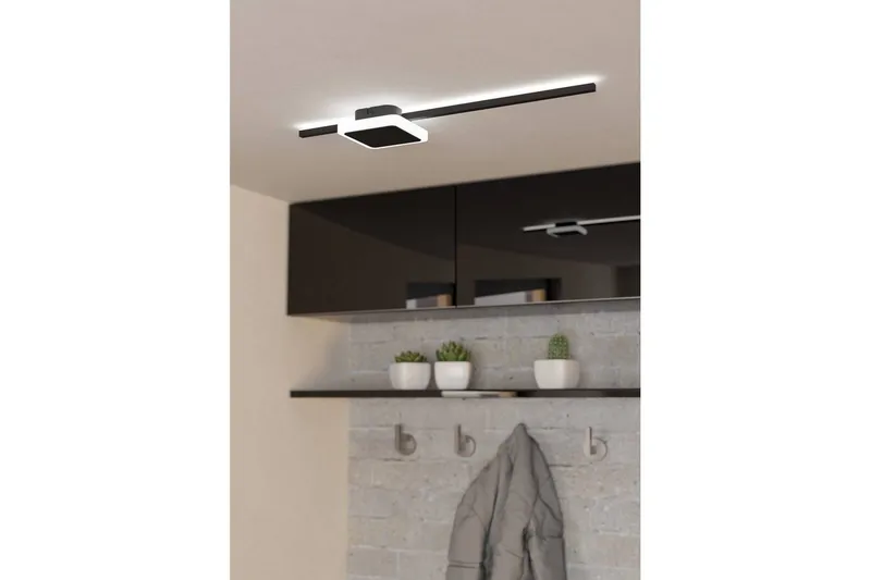 Vägg-/Taklampa Eglo Sarginto Kvadrat Svart Vit - Svart/Vit - Belysning - Lampor & belysning inomhus - Taklampa & takbelysning - Takplafond