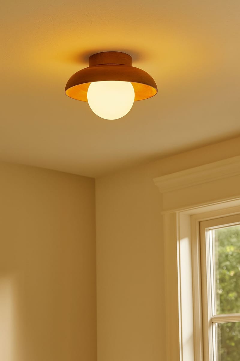 Beylin Vägglampa 24 cm Rund - Ek Vit - Belysning - Lampor & belysning inomhus - Vägglampa