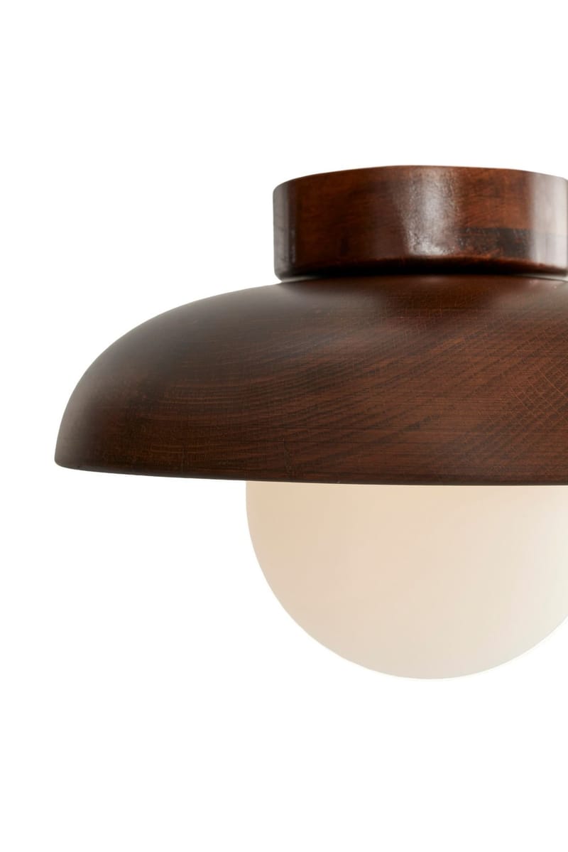 Beylin Vägglampa 24 cm Rund - Valnöt Vit - Belysning - Lampor & belysning inomhus - Vägglampa