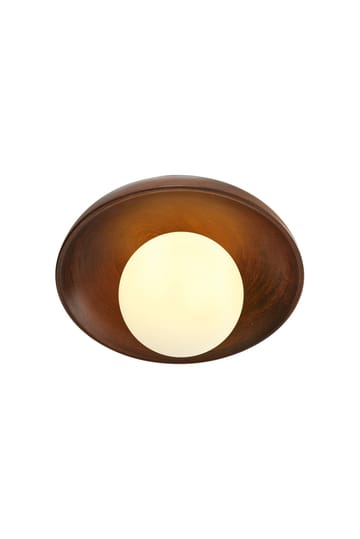 Beylin Vägglampa 24 cm Rund - Valnöt Vit - Belysning - Lampor & belysning inomhus - Vägglampa