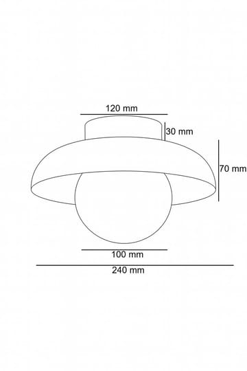 Beylin Vägglampa 24 cm Rund - Valnöt Vit - Belysning - Lampor & belysning inomhus - Vägglampa