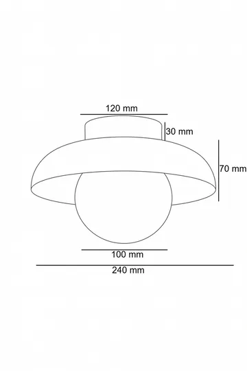 Beylin Vägglampa 24 cm Rund - Valnöt Vit - Belysning - Lampor & belysning inomhus - Vägglampa