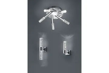 Bolsa H2O LED Vägglampa 2L krom/ bubbelglas - Vit - Belysning - Lampor & belysning inomhus - Vägglampa